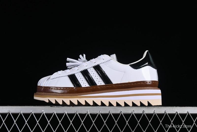 Adidas Clot x Superstar White Black Shell Toe Casual Sneakers - IH3132