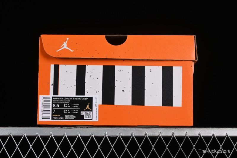 Nike Air Jordan 3 Retro Nina Chanel Abney Collaboration Sneakers - FZ7974-300