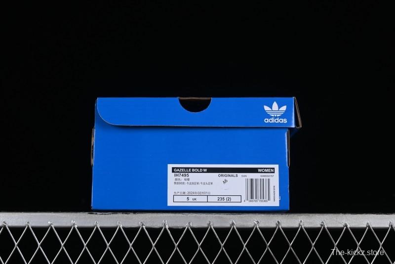 Adidas Originals Gazelle Bold IH7495 Low-Top Sneakers with Thick Sole for Casual Wear Anti-Slip and Durable - IH7495