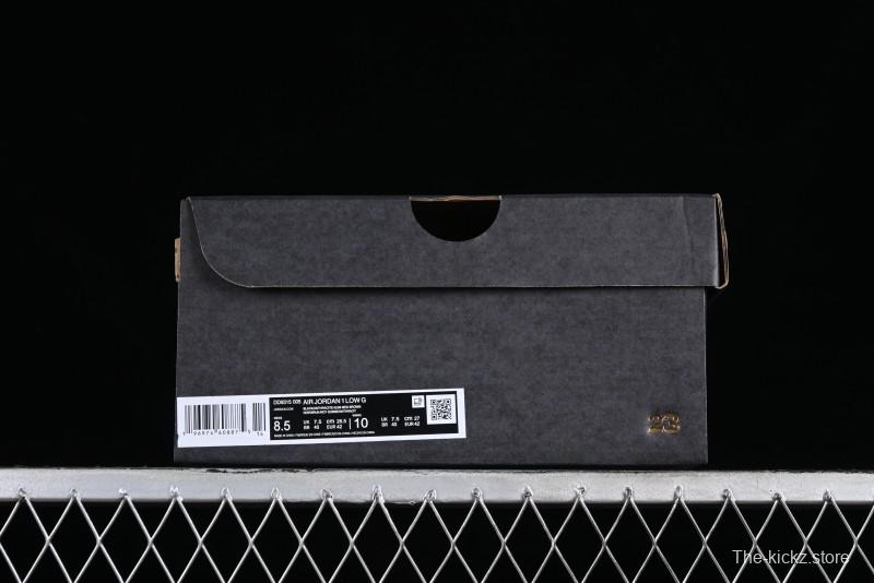 Nike Air Jordan 1 Low Golf Shoes Black Snake Pattern - DD9315-005