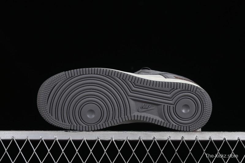 Nike Air Force 1 '07 Low LV Collaboration - Beige Grey Pigskin Casual Sneakers - HD1968-011