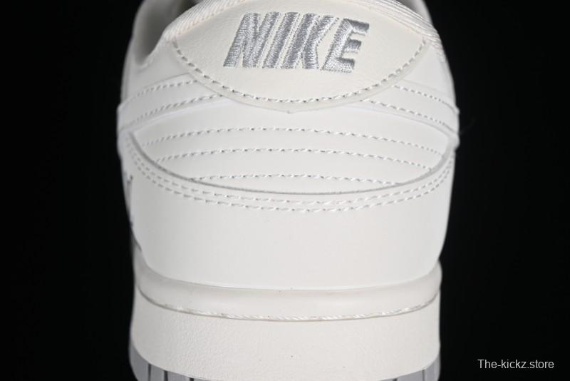 Nike SB Dunk Low LV Collaboration - Double Swoosh Beige Grey Anniversary High-End Custom Low-Top Casual Sneakers - FC2025-306