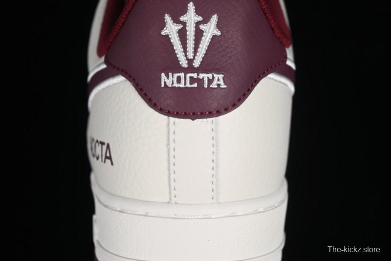 Nike Nocta x Nike Air Force 1 '07 Low Casual Sneakers with 3M Reflective Details and Full-Length Air Cushion - NO0224-022