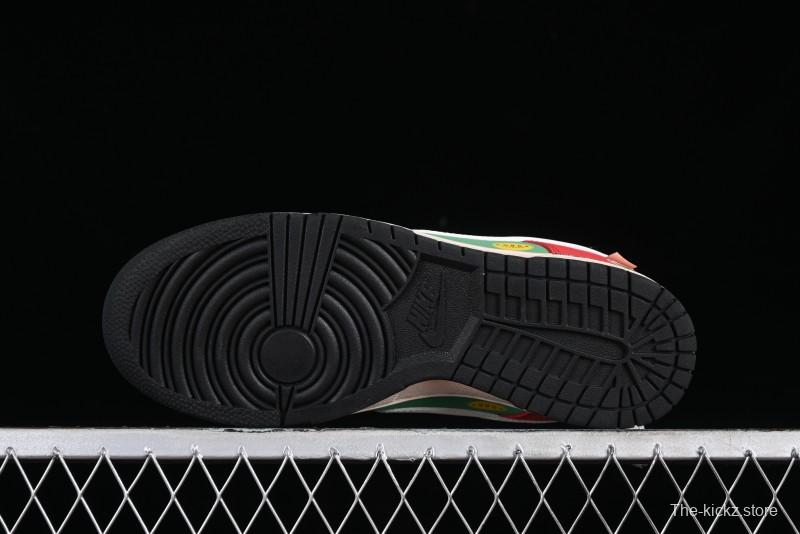 Nike SB Dunk Low Casual Skateboarding Shoes Racing Red/Green - MU0232-361