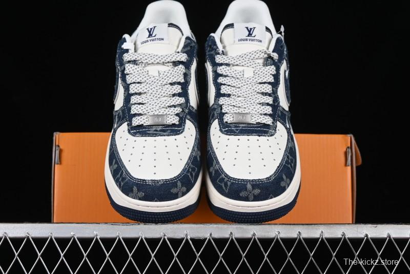 Nike Air Force 1 '07 Low LV Collaboration - Midnight Navy Low-Top Casual Sneakers - SJ2088-003
