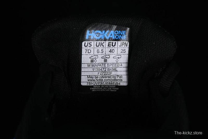 Hoka One One Mafate Speed 4 Low-Cut Professional Trail Running Shoes - 1138472 BKML