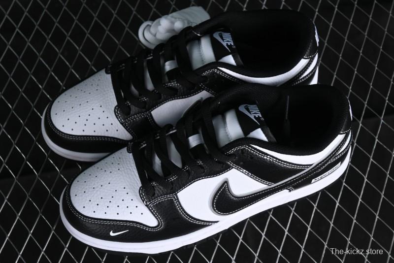 Nike Supreme x SB Dunk Low Panda Colorway Low-Top Casual Skate Shoes - RM2308-332