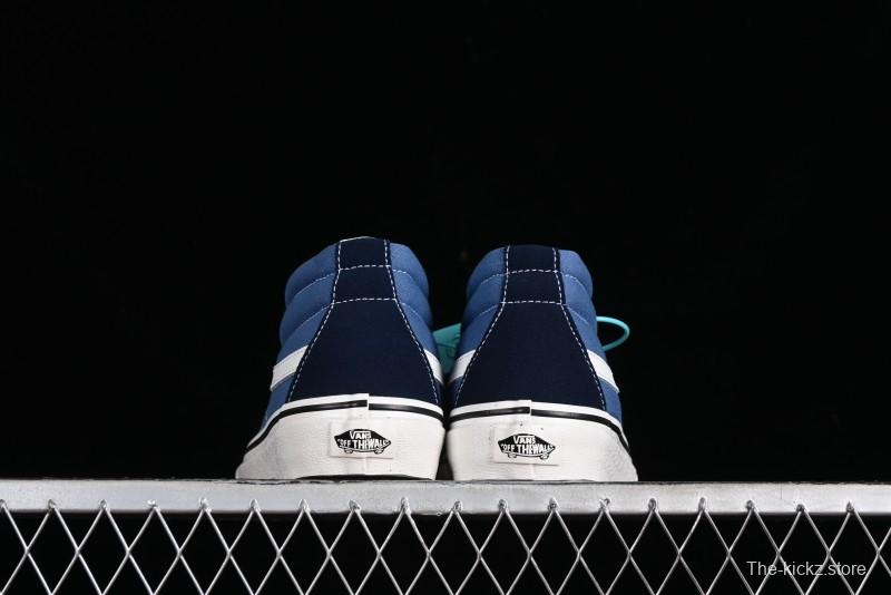 Vans Sk8-Mid Navy Blue Mid-Top Retro Classic Casual Canvas Shoes - VN0A391F5TU