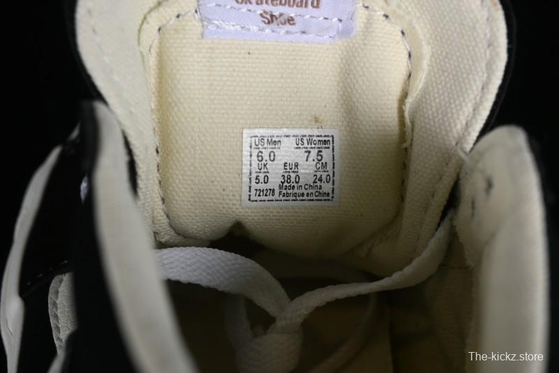 Vans SK8-Hi VR3 Eco-Friendly Black & White Mid-Top Classic Casual Canvas Shoes - VN0A4UWIVNE