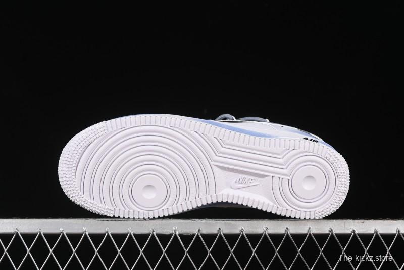 Nike Air Force 1 '07 Low Anime Theme Purple-Blue Spray Custom Casual Sneakers - ZH0316-029