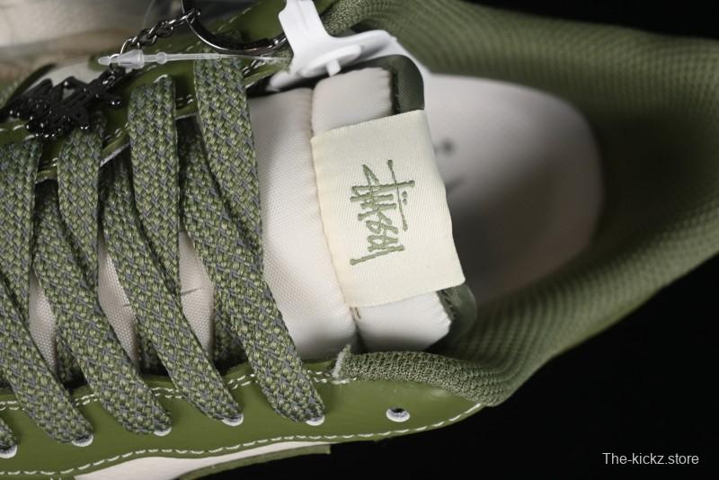Nike Air Force 1 '07 Low Stussy Collaboration - Lotus Green Low-Top Casual Sneakers - BB5353-515