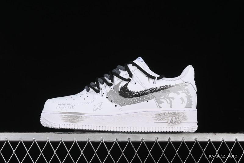Nike Air Force 1 '07 Low Peace Dove Spray Custom Low-Top Casual Sneakers - ZH0316-031