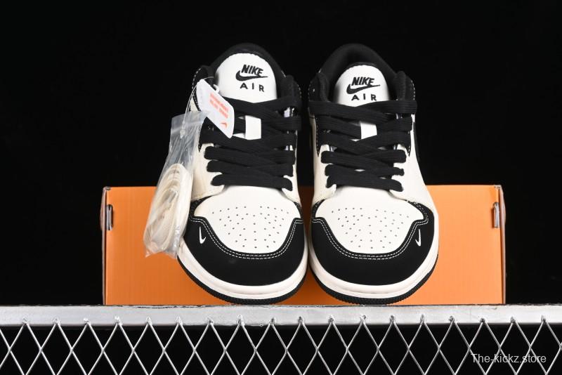 Nike Air Jordan 1 Low AJ1 Marvel Collaboration - Batman Custom High-End Low-Top Basketball Shoes - SJ6650-011