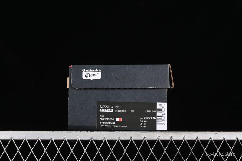 Onitsuka Tiger Mexico 66 Low-Top Leather Running Sneakers - 1183C216-100