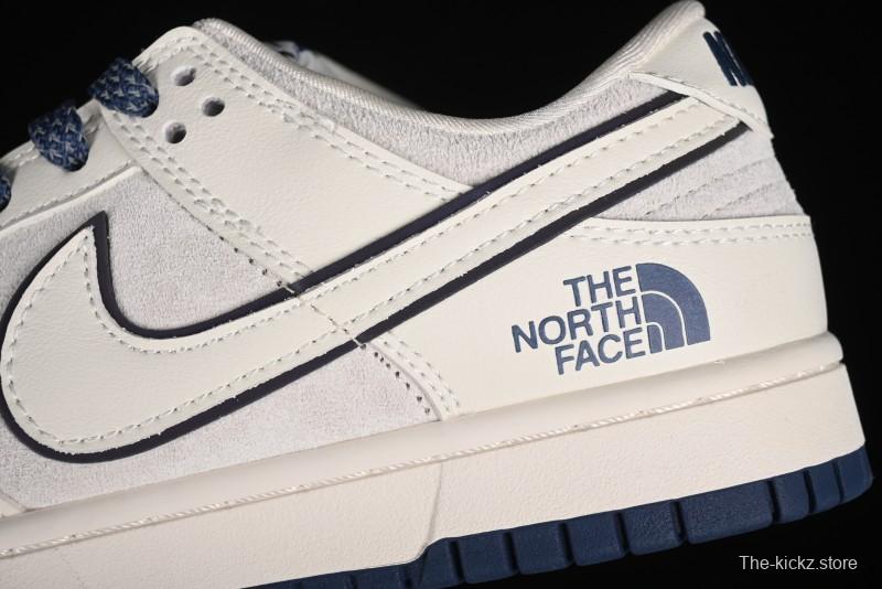 Nike SB Dunk Low The North Face Collaboration - Deep Blue Pig Anniversary High-End Custom Low-Top Casual Skate Shoes - XX2025-325