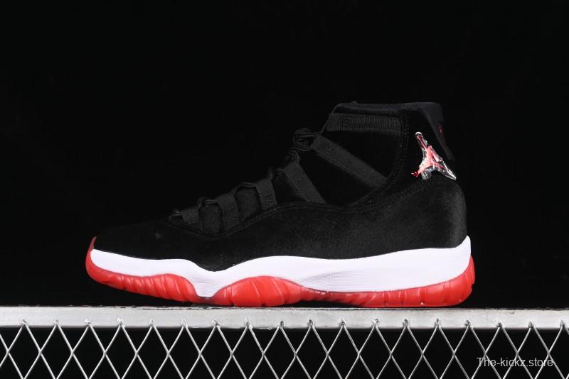 Nike Air Jordan 11 Retro Bred Velvet Basketball Shoes - DB5457-061