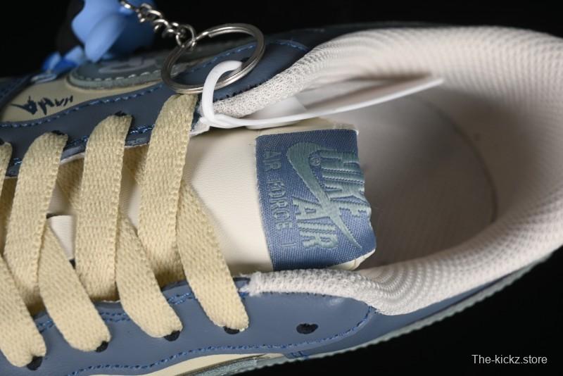 Nike Air Force 1 Low "Ghost Fire Clown" Halloween Themed Casual Sneakers - XL2321-333