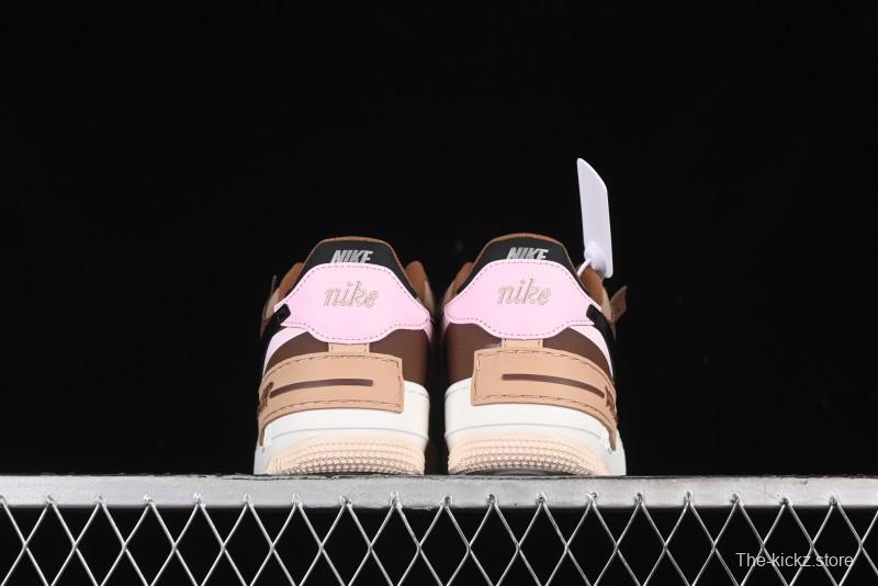 Nike Air Force 1 Shadow Low-Top Sneakers with Lightweight EVA Midsole and Anti-Slip RB Rubber Outsole - DZ1847-200