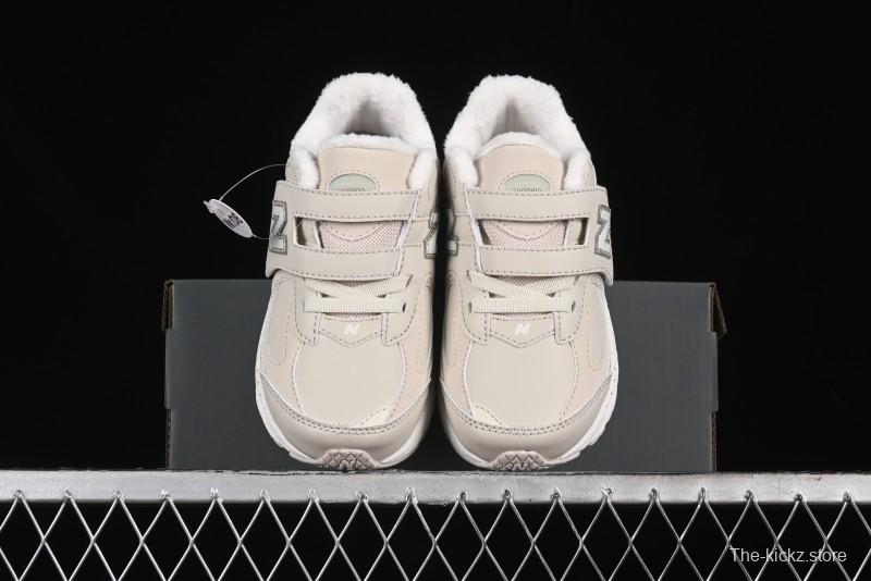 New Balance 2002R Series Hook and Loop Kids Shoes with Fleece Lining - PV2002TM