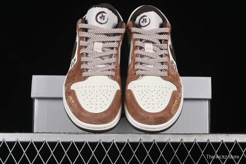 Nike Air Jordan 1 Low Retro Basketball Shoes Mythical Wukong Custom Design - DC2024-034