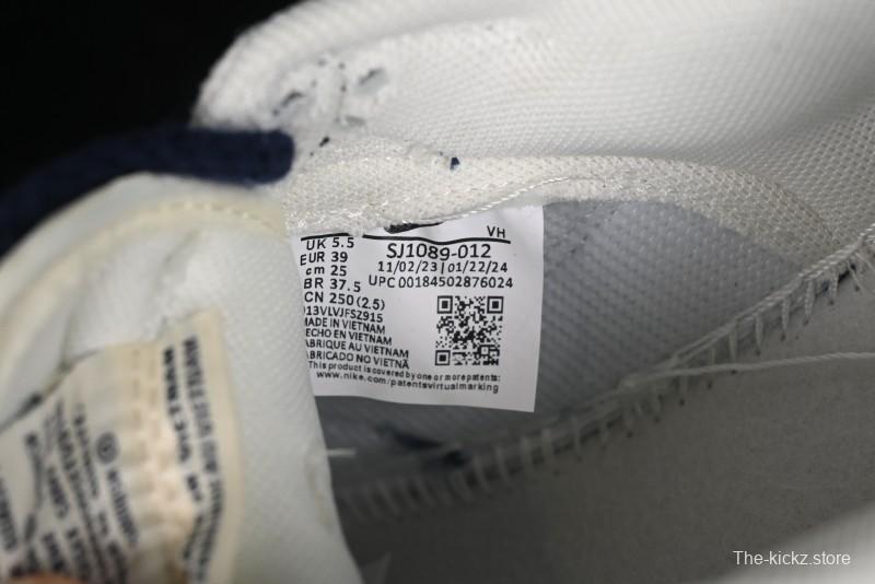 Nike SB Dunk Low The North Face Collaboration - Grey Pigskin Navy Swoosh Anniversary Custom Low-Top Casual Skate Shoes - SJ1089-012