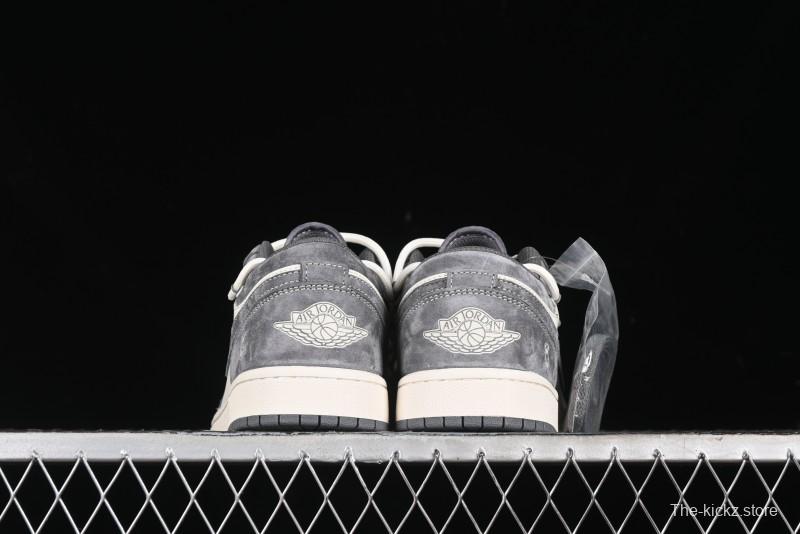 Nike Air Jordan 1 Low Retro Basketball Shoes with Custom Bear Collaboration - SJ9950-018