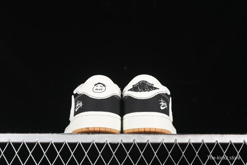 Nike Travis Scott x Fragment Design x Air Jordan 1 Low OG SP AJ1 Retro Sneakers - JH6089-004
