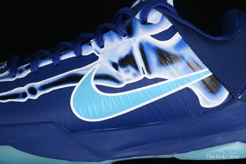 Nike Zoom Kobe 5 X-ray Halloween Glow-in-the-Dark Professional Basketball Shoes - HJ4303-400