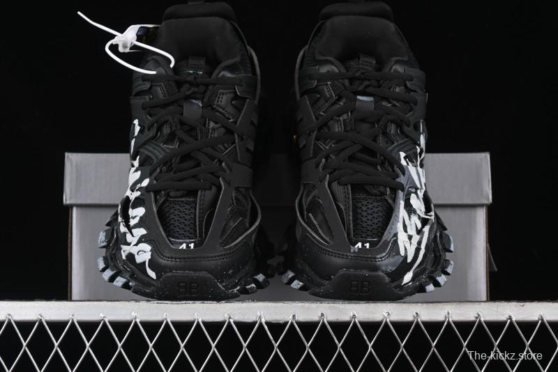 Balenciaga Track Sneaker with Transparent Heel Strap - WTRHW1090