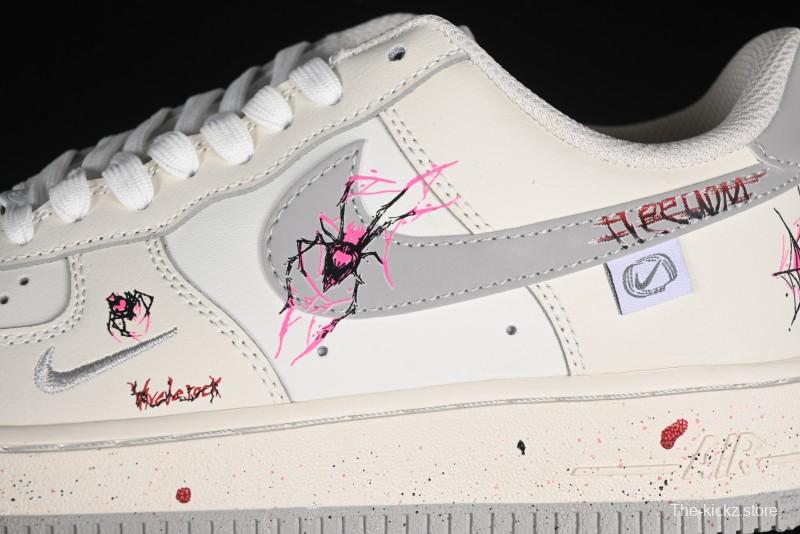 Nike Air Force 1 '07 Low Halloween Edition "Mercury Spider" Casual Sneakers - FB1893-333