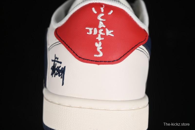 Nike Travis Scott x Fragment Design x Air Jordan 1 Low OG SP AJ1 Retro Sneakers - XZ3398-001