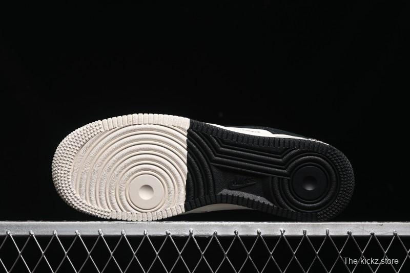 Nike Air Force 1 '07 Low Stussy Collaboration - Black/Red Label Low-Top Casual Sneakers - SJ6698-008