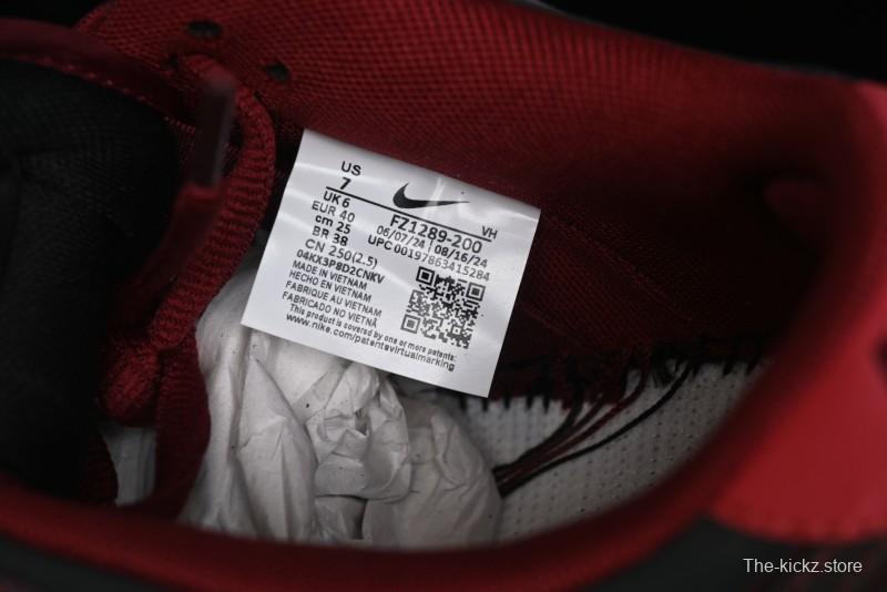 Nike SB Dunk Low Bordeaux Red Skate Shoes Collaboration with Riot Skateshop - FZ1289-200