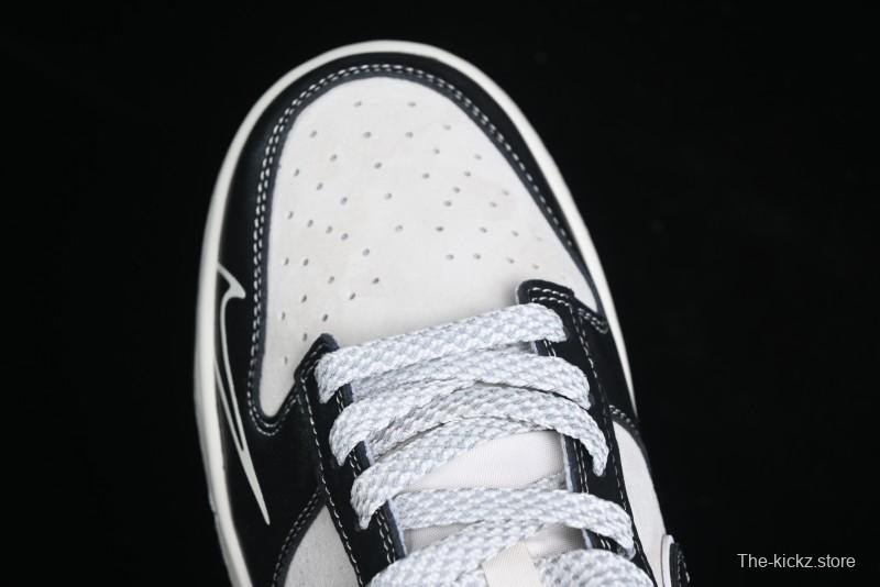 Nike SB Dunk Low The North Face Series - High Gloss Black Swoosh Anniversary Custom Low-Top Casual Skate Shoes - DJ2024-047