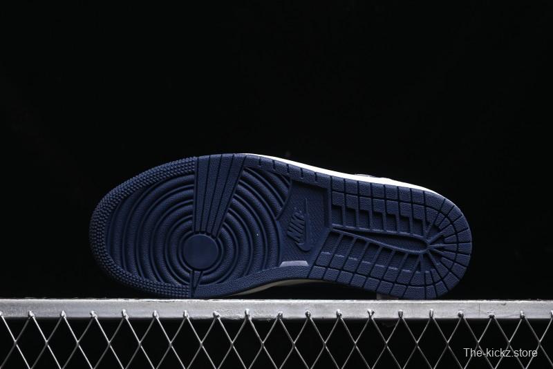 Nike Air Jordan 1 Low AJ1 The North Face Collaboration - Custom High-End Retro Basketball Shoes with Blue Swoosh - DM9188-010