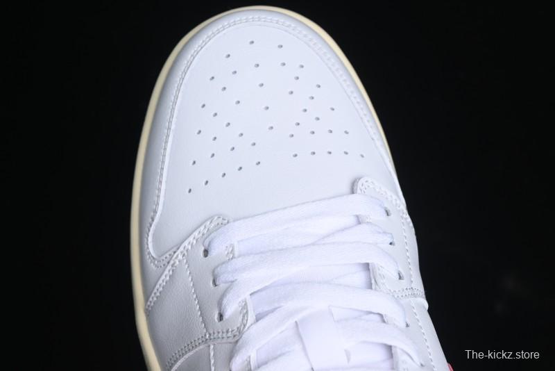Nike Air Jordan 1 Low AJ1 White Pink Low-Top Casual Sneakers - DC0774-109