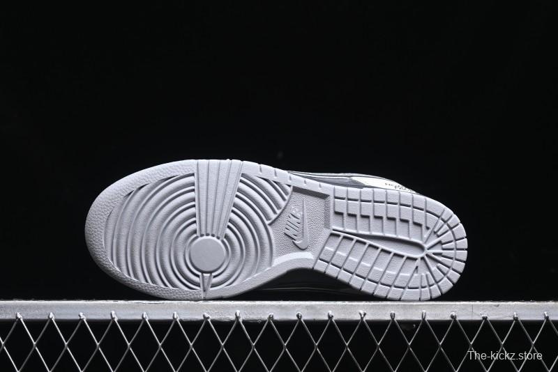 Nike SB Dunk Low The North Face Collaboration - Grey White Anniversary High-End Custom Low-Top Casual Skate Shoes - XX3186-202