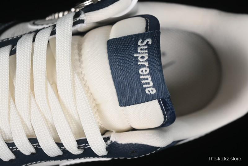 Nike Air Force 1 '07 Low Supreme Casual Sneakers in White-Blue Shadow - KK1988-009