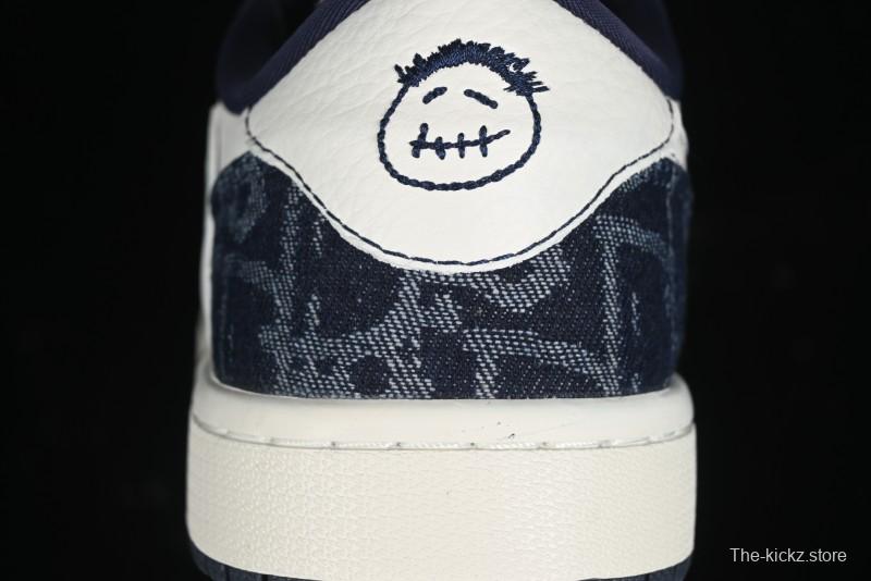Nike Travis Scott x Fragment Design x Air Jordan 1 Low OG SP AJ1 Retro Sneakers - CH6336-017