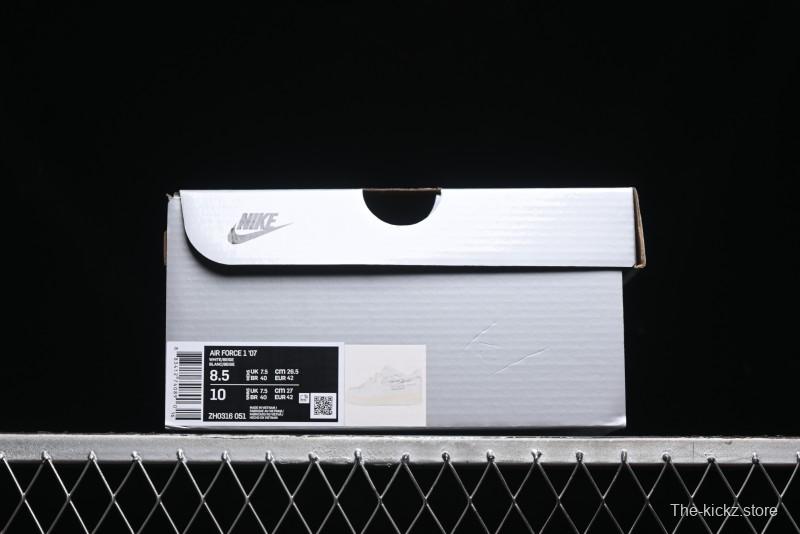Nike Air Force 1 '07 Low Silver Hook Off-White Style Casual Sneakers - ZH0316-049