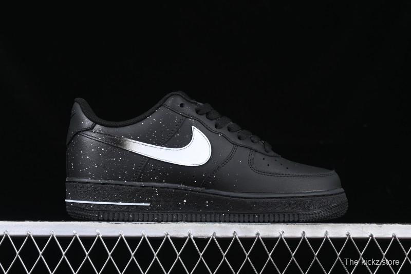 Nike Air Force 1 '07 Low Casual Sneakers with Black Splatter Design - ZH0316-046