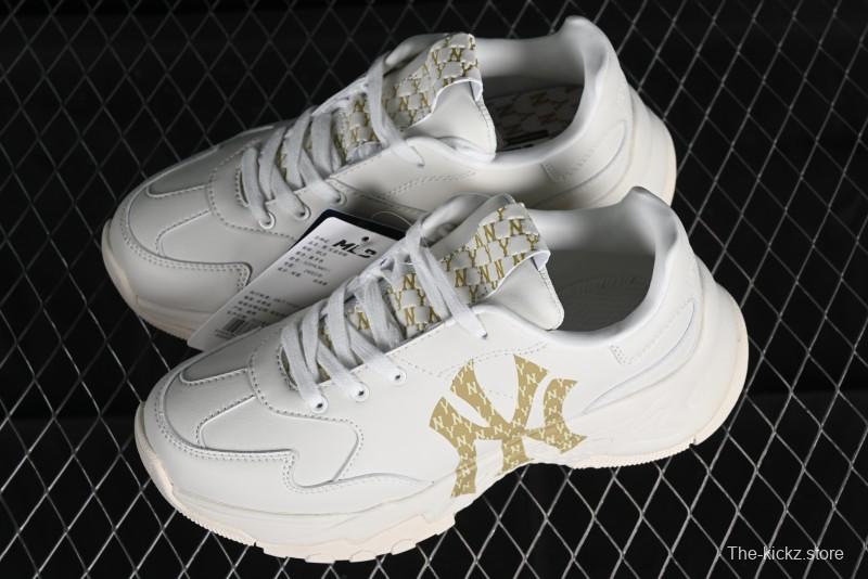 MLB Bigball Chunky Mono New York Yankees Height Increasing Thick Sole Casual Sneakers - 32SHCM01150I