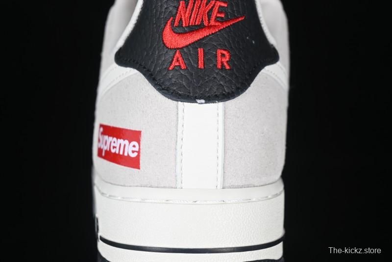 Nike Air Force 1 '07 Low Supreme Collaboration - Beige Grey Woven Label Casual Sneakers - CH6336-517