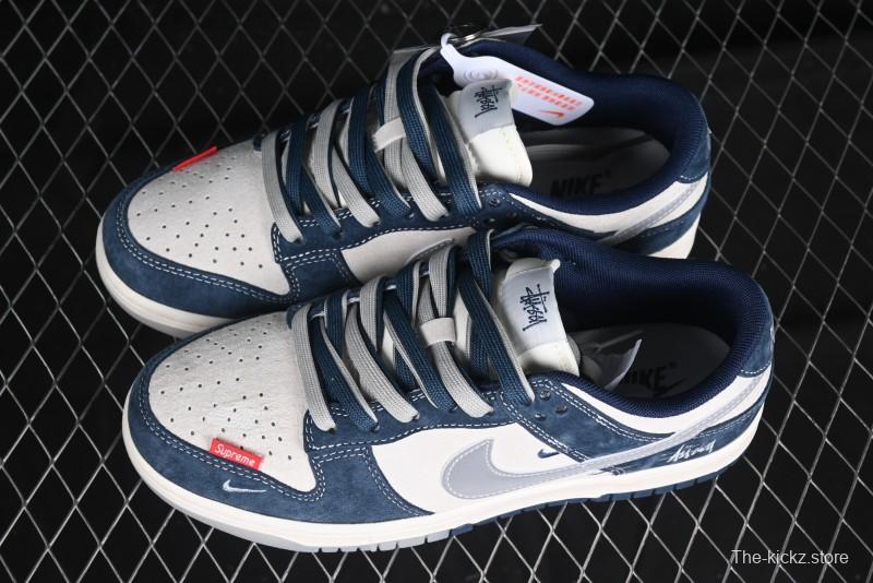 Nike SB Dunk Low Stussy Anniversary Custom Low-Top Casual Skate Shoes - DM6868-030