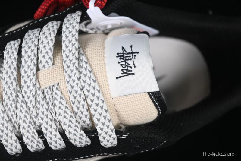 Nike Air Force 1 '07 Low Stussy Collaboration Beige Black Low-Top Casual Sneakers - XZ6188-762