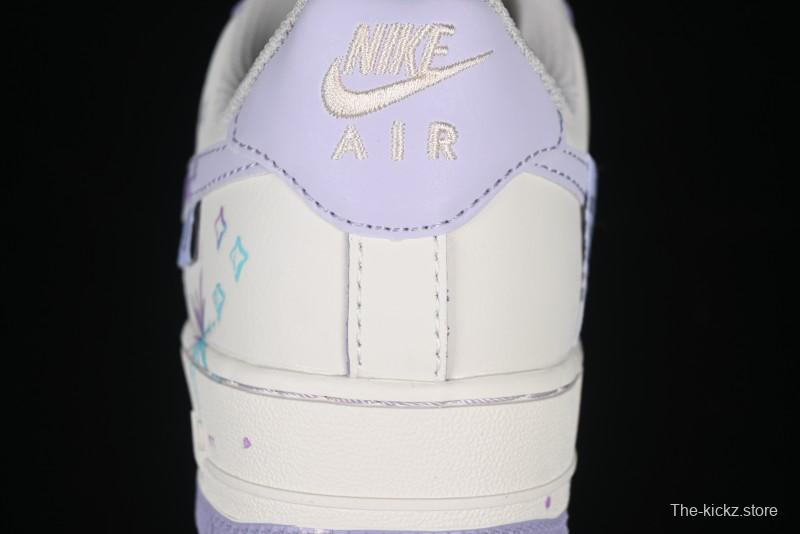 Nike Air Force 1'07 Low Casual Sneakers Purple Butterfly - FB1839-213