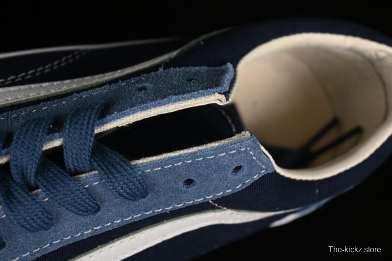 Vans Sk8-Mid Reissue 83 High-End Blue Suede Retro Skate Shoes - VN000CQDDWR