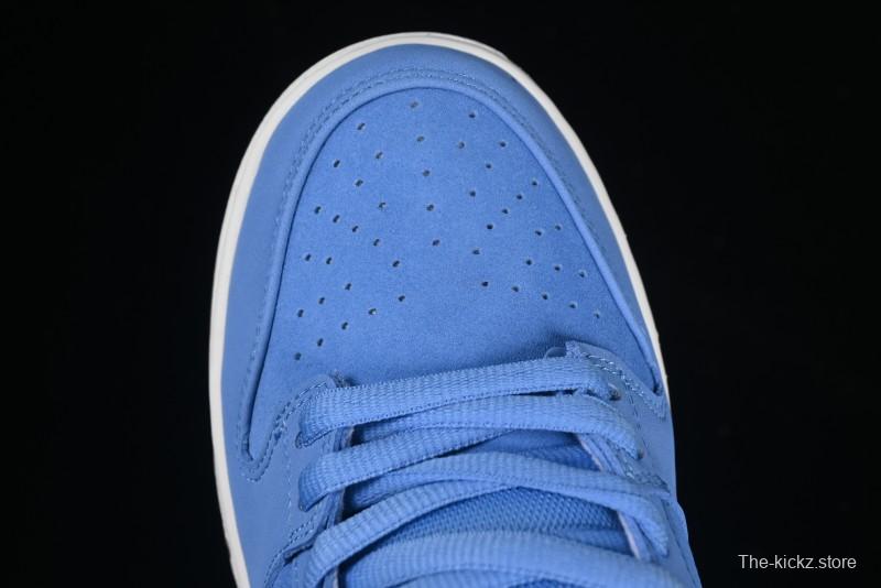 Nike SB Dunk Low Pro ISO Skateboarding Shoes in University Blue with White Swoosh - FJ1674-401