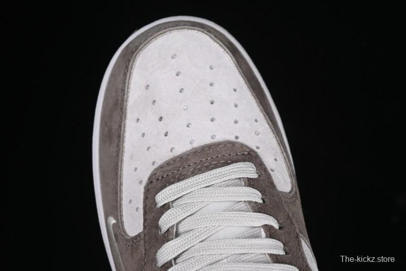 Nike Air Force 1 '07 Low Bape Collaboration Brown White Swoosh Low-Top Casual Sneakers - KK1988-035