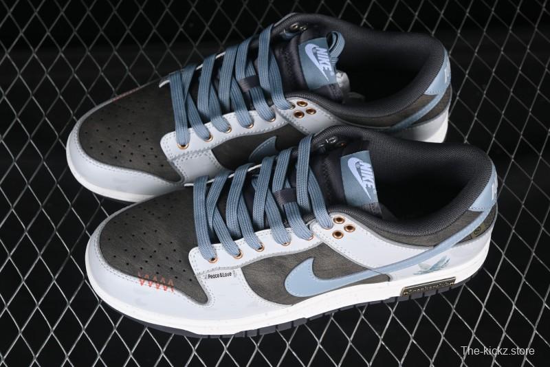 Nike SB Dunk Low Peace Dove Anniversary High-End Custom Low-Top Casual Skate Shoes - GB1220-010